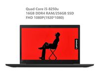 2019 Lenovo ThinkPad T480S 14" IPS Full HD FHD (1920x1080) Business Laptop (Intel i5-8250U, 16GB DDR4 RAM, 256GB PCIe NVMe M.2 SSD) Backlit, Fingerprint, Thunderbolt, Type-C, RJ-45, Windows 10 Pro