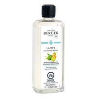 Radiant Bergamot | Lampe Berger Fragrance Refill for Home Fragrance Oil Diffuser | Purifying and perfuming Your Home | 33.8 Fluid Ounces - 1 Liter | Made in France