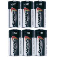 6-Pack Energizer Photo 123 Lithium Battery Pack 3V CR123A Ultimate 3.0v DL123A Bulk by Energizer