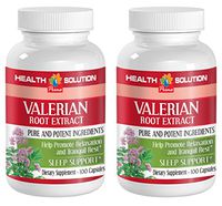 Sleep aid Supplements - Valerian Root Extract - Valerian Root Extract Capsules - 2 Bottle 200 Capsules