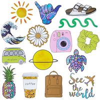 Roberly VSCO Stickers for Water Bottles, Aesthetic Cute Stickers for Laptop Travel Case Phone, Waterproof Water Bottles Stickers for Teens Girls (2.4-3.1 INCHES)