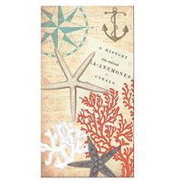 Coastal Coral 16-Count 3-Ply Paper Guest Towels