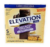 Millville Elevation Advanced Carb Conscious Better for You Peanut Butter Fudge Crisp Endulgent Bars - 5 ct.