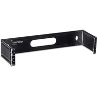 TRENDnet 2U 19-Inch Hinged Wall Mount Bracket for Patch Panels and PDU Power Strips, Supports EIA-310, TC-WP2U