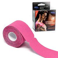ASATechmed Kinesiology Therapeutic Sports Tape, 20 Precut 10 inch Strips, Pink, Latex Free, Water Resistance, Pro & Olympic Choice (Pink)