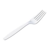 Direct Link Heavy Weight Cutlery Fork White, Plastic | 1000/Case