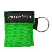 Bicaquu One-Way Valve Emergency CPR First Aid Mask Keychain Health Care Tool(Green)