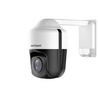 Outdoor PTZ Camera,SAFEVANT 4X Optical Zoom 2MP 1080P IP PoE Cameras Built-in Mic High Speed ONVIF Security PTZ Dome, Auto-Focus and Night Vision