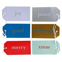 JAM Paper® Christmas Expressions Gift Tag - Small - 3 1/16" x 1 5/8" - 6/pack