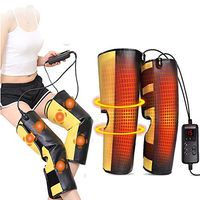 Knee Physiotherapy Massager Heat Therapy, Heated and Vibration Massage Knee and Joint Pain Relief Massager, Gift for Mom Dad Unisex Adults 1 Pair Fauay