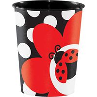 Creative Converting Plastic Keepsake Cups, Ladybug Fancy (12-Count) - 56000B