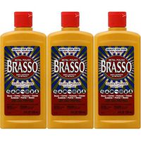 Brasso Metal Polish, 8 oz Bottle for Brass, Copper, Stainless, Chrome, Aluminum, Pewter & Bronze, 8 oz (Pack of 3)