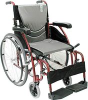 Karman Healthcare S-115 Ergonomic Ultra Lightweight Manual Wheelchair, Rose Red, 18" Seat Width