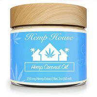Coconut Oil with Hemp Extract | 250mg Natural Hemp Extract | Organic Ingredients | Organic Coconut Oil for Stress, Anxiety, and Pain Relief | 2 oz