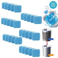 Solid Washing Machine Cleanser,Tablet Washer Cleaner,Decontamination Cleaning Detergent Effervescent Tablet,- Washing Machine Cleaner Descaler Deep Remover Deodorant(30 Packs)