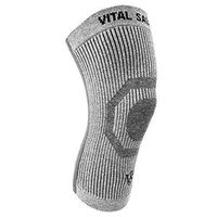Vital Salveo-Compression Joint Protection Recovery Knee Sleeve/Brace S-Support, Pain Relief, Sports and Daily wear-Light Grey (1PC) Small