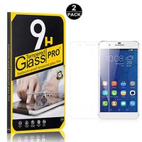 Tempered Glass Screen Protector Compatible with Huawei Mate 9 Lite, UNEXTATI 9H Hardness Screen Protector Film, HD Clear Tempered Glass Film for Huawei Mate 9 Lite, 2 Pack