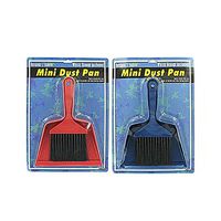 24 Plastic Mini Dust Pans w/Whisk Brooms