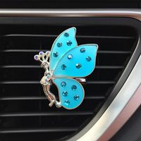 Amiley car fragrance diffuser vent clip , Car Loving Gift Air Outlet Fragrant Perfume Butterfly Lips Freshener Diffuser (blue)
