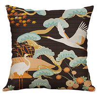 Kaiye Square Pillow Cases, 100% New 2019 Japanese Style 45x45cm Linen Pillow Covers Pillowcase Home Decorative Throw Cushion Cover