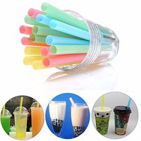 BESTOMZ 100pcs Colorful Straws Disposable Drinking Suckers Tubularis for Bar Club DIY Drink (Colorful)
