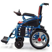 Lightweight Folding Electric Wheelchair, Power Transport Wheelchair Chair, Electric Wheelchairs for Adults Elderly, Rollator Walker with Seat