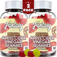 (2 Pack | 120 Gummies) Organic Apple Cider Vinegar Gummies with The Mother - Gummy Alternative to Apple Cider Vinegar Capsules, Pills, ACV Tablets