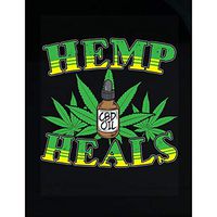 Custom Chimp Hemp Heals CBD Oil Vintage Design for Marijuana Lovers and Medical Cannabis - Transparent Sticker