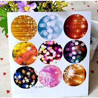 90 PCS Round Gift Tag Stickers Self Adhesive Seal Label for Christmas Holiday Present Card Envelope Classy Label Sparkle Sticker by Cshopcc