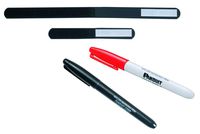 Panduit HLWM1.5S-X0 HLW Marker Hook and Loop Wrap Tie, 50lbs Min Tensile Strength, Black, 2.5 x 0.50" Marker Write-On Area, 1.5" Max Bundle Diameter, 0.17" Thickness, 0.79" Width, 6" Length (Pack of 10)