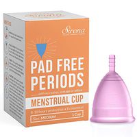 Sirona Medium Size Menstrual Cup for Women| Wear for 12 Hours| Reusable Period Cup - Soft, Flexible, Leak-Proof Design, Medical-Grade Non-Toxic Silico