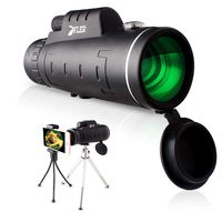 Monocular Telescope for Smartphone, 12X50 High Power - Zoom Lens Phone - Dual Focus Optics Scope - Waterproof Shockproof Scope with Universal Phone Clip Tripod - for Hunting, Bird Watching, Camping