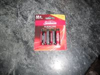Sunbeam Alkaline Batteries, AA, 4 pack