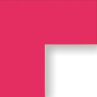Craig Frames B800 16x20-Inch Mat, Single Opening for 12x16-Inch Image, Hot Pink with Cream Core