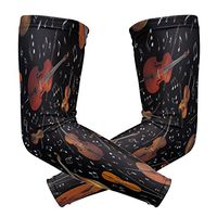 ZZKKO Violin Music Note Cooling Arm Sleeves Cover Uv Sun Protection for Men Women Running Golf Cycling Arm Warmer Sleeves 1 Pair