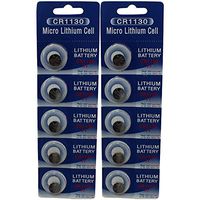 Powertron (10) CR1130 Lithium Coin Cell Batteries