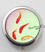 BlackKey Goldfish 3-Compartment Decorative Pocket Gift Box Case Organizer for Pill, Color 1 -2245
