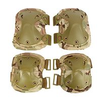Camouflage Green Universal Adults Knee Elbow Pads Protective Gear for Outdoor Ball Sports Bicycling Skating