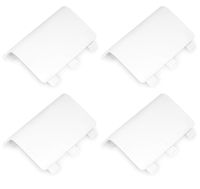 MoKo Xbox One Battery Door Back for Controller White, (4 Pack) Shell Cover Replacement for Xbox One/Xbox One S Wireless Controller