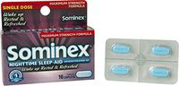 Sominex Nighttime Sleep-Aid with Diphenhydramine HCl 50 mg | Maximum Strength Formula | 16 Tablets