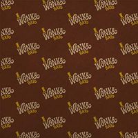 GRAPHICS & MORE Willy Wonka and The Chocolate Factory Wonka Bar Logo Premium Kraft Roll Gift Wrap Wrapping Paper