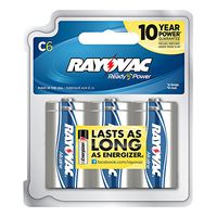 Rayovac Alkaline C Batteries, 814-6RVPTF, 6-pack