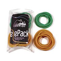 Elewraps elePack - Twin Pack of Cable Wraps for Headphones and Charging Cables - Protect Cables - Prevent Tangles - Personalize Colors (Electric Watermelon)