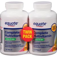 Equate Mature Adult 50+ One Daily Complete Multivitamin Compare to Centrum Silver (200 Ct) ( Pack of Two )