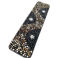 Massage Mat Bathroom Mat Kitchen Rug Stone Walkway Yoga Mat, Encrypted Cobblestone Foot Massage Pad