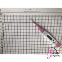 Digital Basal Ovulation Thermometer BBT Centigrade (Celsius) with Fertility Chart