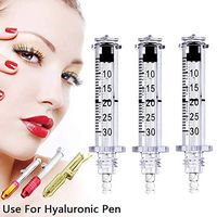 YJJ 0.3ml Ampoule Head Syringe or Medicine Needle for hyaluron Gun High Pressure Wrinkle Removal Water Syringe 20pcs