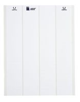 Brady LAT-40-799-5 0.5" Width x 0.750" Height, B-799 Nylon Cloth, Matte Finish White Laser Printable Label (Pack of 5000)