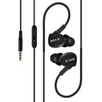 AutumnFall 3.5mm Super Bass Stereo Music In-Ear Earbud Earphone Headphone Headset For iPhone/Samsung/Huawei (Black-1)