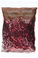 Amscan 181044 Metallic Shred, 2 oz, Red